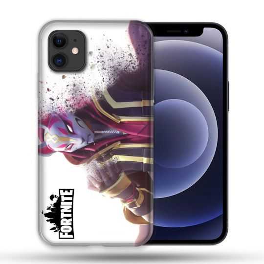 Coque Compatible Magsafe Pour Apple Iphone 12 / 12 Pro Fortnite Blanc