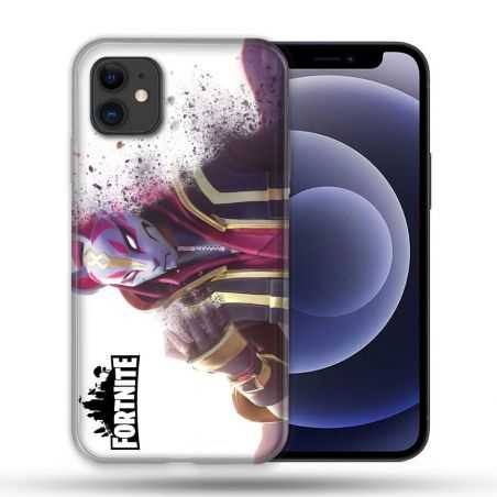 Coque Compatible Magsafe Pour Apple Iphone 12 / 12 Pro Fortnite Blanc