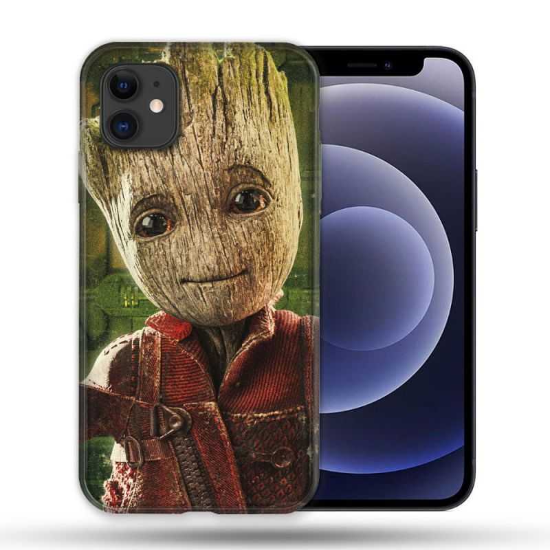 Coque Compatible Magsafe Pour Apple Iphone 12 / 12 Pro Groot Vert