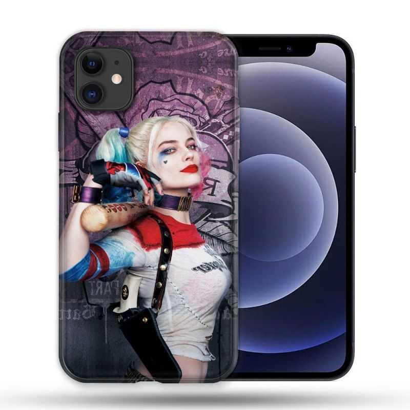 Coque Compatible Magsafe Pour Apple Iphone 12 / 12 Pro Harley Quinn Batte