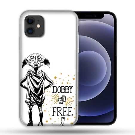 Coque Compatible Magsafe Pour Apple Iphone 12 / 12 Pro Harry Potter Dobby Free Blanc