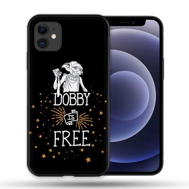 Coque Compatible Magsafe Pour Apple Iphone 12 / 12 Pro Harry Potter Dobby Free Noir