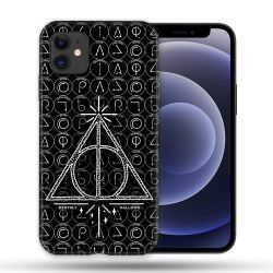 Coque Compatible Magsafe Pour Apple Iphone 12 / 12 Pro Harry Potter Hollows Triangle Noir