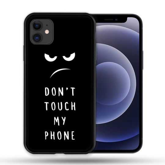 Coque Compatible Magsafe Pour Apple Iphone 12 / 12 Pro Humour Don't Touch