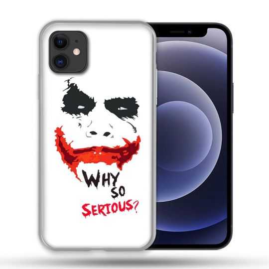 Coque Compatible Magsafe Pour Apple Iphone 12 / 12 Pro Joker Blanc