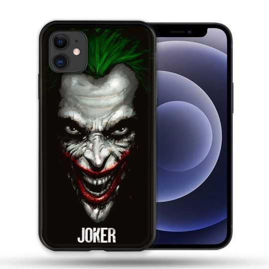 Coque Compatible Magsafe Pour Apple Iphone 12 / 12 Pro Joker Noir