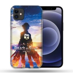 Coque Compatible Magsafe Pour Apple Iphone 12 / 12 Pro Manga Attaque Titans Soleil