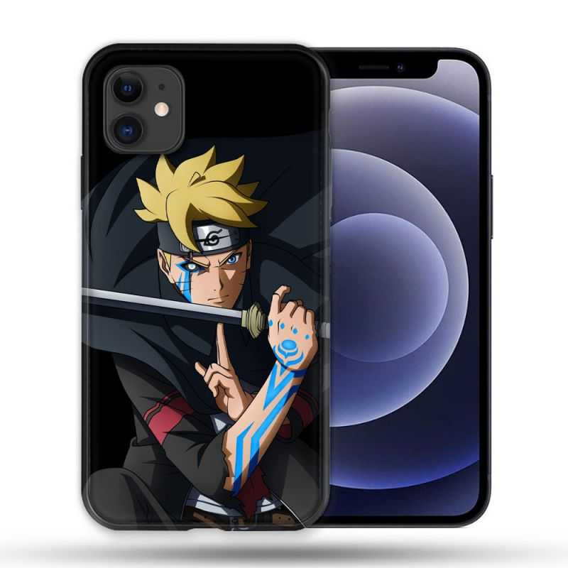 Coque Compatible Magsafe Pour Apple Iphone 12 / 12 Pro Manga Boruto Tatouage