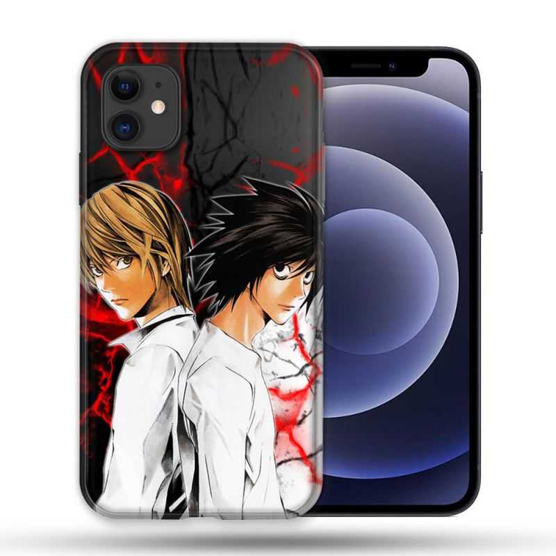 Coque Compatible Magsafe Pour Apple Iphone 12 / 12 Pro Manga Death Note Duo