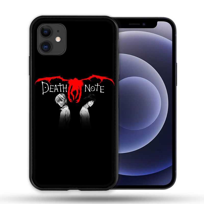 Coque Compatible Magsafe Pour Apple Iphone 12 / 12 Pro Manga Death Note Noir