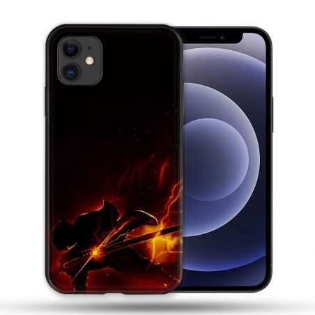 Coque Compatible Magsafe Pour Apple Iphone 12 / 12 Pro Manga Demon Slayer Electric