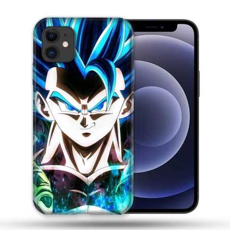 Coque Compatible Magsafe Pour Apple Iphone 12 / 12 Pro Manga Dragon Ball Gogeta Visage