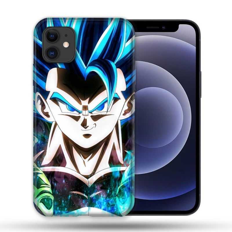 Coque Compatible Magsafe Pour Apple Iphone 12 / 12 Pro Manga Dragon Ball Gogeta Visage