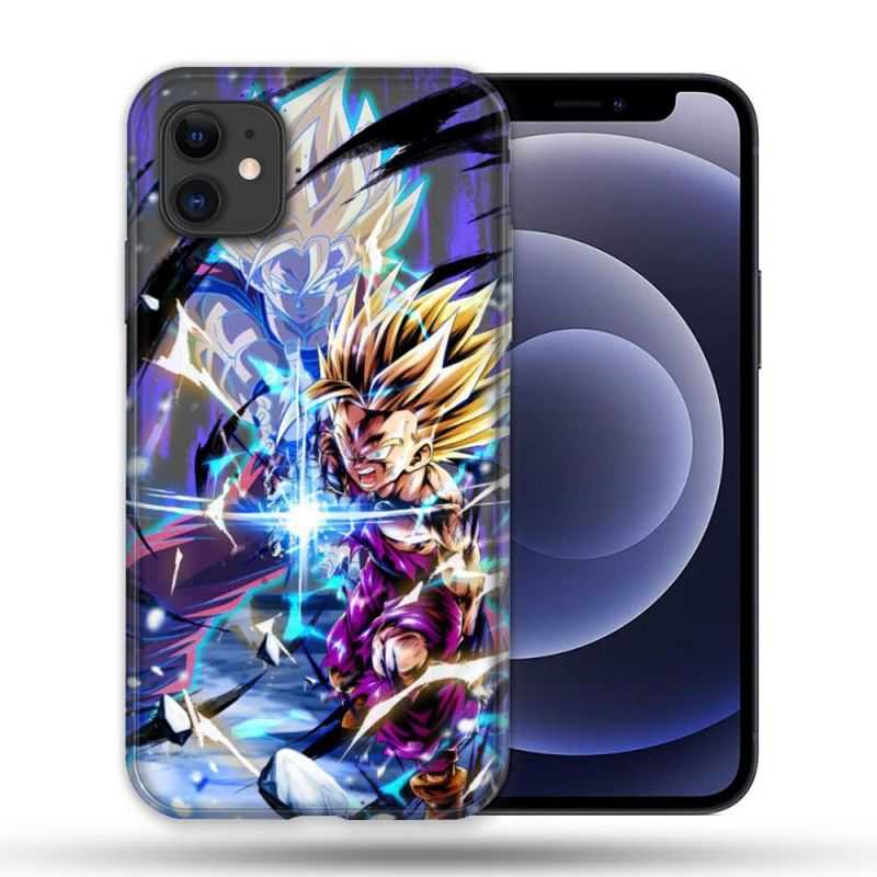 Coque Compatible Magsafe Pour Apple Iphone 12 / 12 Pro Manga Dragon Ball Sangohan Duo