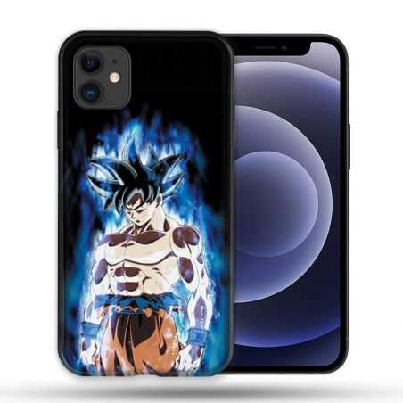 Coque Compatible Magsafe Pour Apple Iphone 12 / 12 Pro Manga Dragon Ball Sangoku Noir