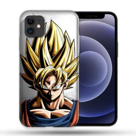 Coque Compatible Magsafe Pour Apple Iphone 12 / 12 Pro Manga Dragon Ball Sangoku Portrait