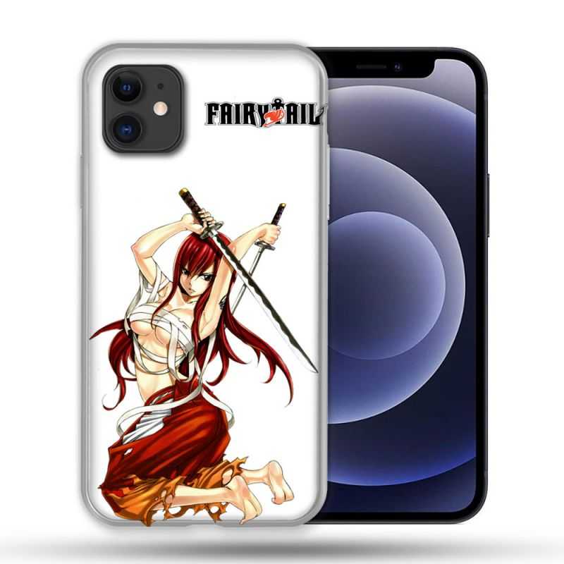Coque Compatible Magsafe Pour Apple Iphone 12 / 12 Pro Manga Fairy Tail Erza
