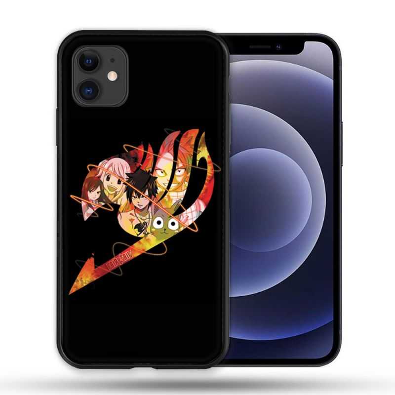 Coque Compatible Magsafe Pour Apple Iphone 12 / 12 Pro Manga Fairy Tail Logo Noir
