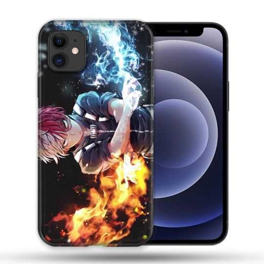 Coque Compatible Magsafe Pour Apple Iphone 12 / 12 Pro Manga My Hero Academia Shoto