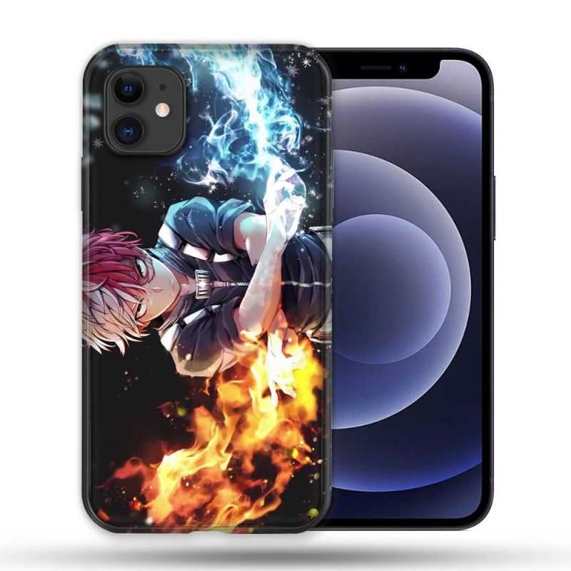 Coque Compatible Magsafe Pour Apple Iphone 12 / 12 Pro Manga My Hero Academia Shoto