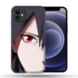 Coque Compatible Magsafe Pour Apple Iphone 12 / 12 Pro Manga Naruto Sasuke visage