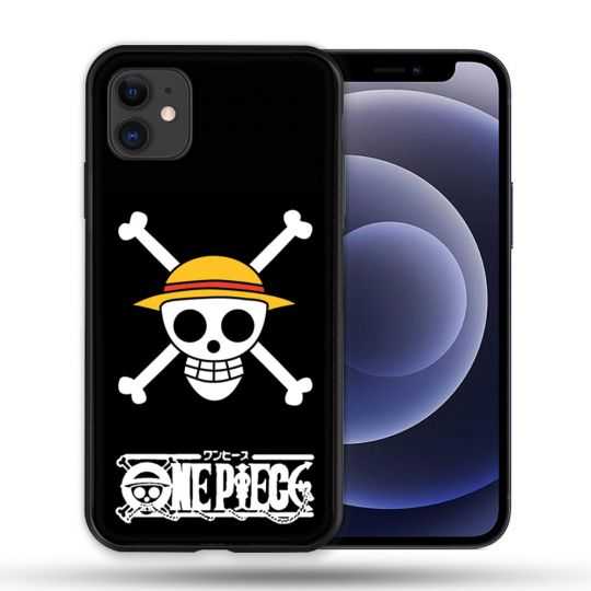 Coque Compatible Magsafe Pour Apple Iphone 12 / 12 Pro Manga One Piece Tete de Mort