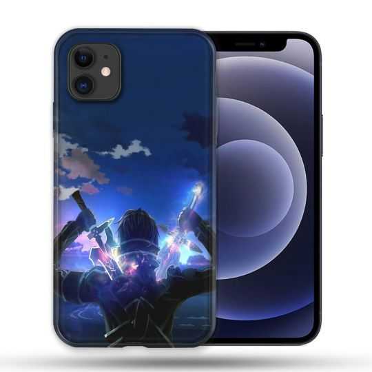 Coque Compatible Magsafe Pour Apple Iphone 12 / 12 Pro Manga SAO sword Art Online Epee