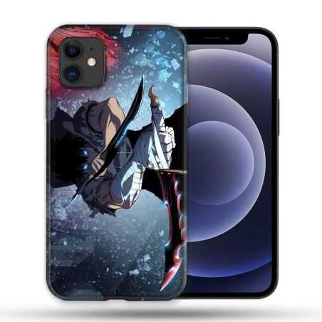 Coque Compatible Magsafe Pour Apple Iphone 12 / 12 Pro Manga Solo Leveling Sung Epee
