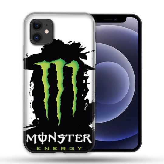 Coque Compatible Magsafe Pour Apple Iphone 12 / 12 Pro Monster Energy Tache