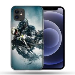 Coque Compatible Magsafe Pour Apple Iphone 12 / 12 Pro Moto Cross Ombre