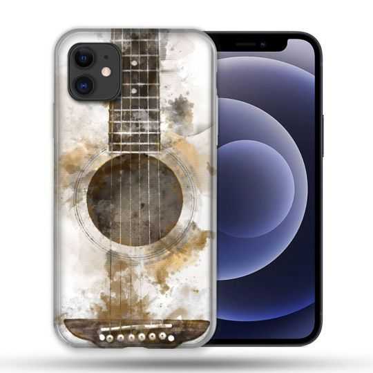 Coque Compatible Magsafe Pour Apple Iphone 12 / 12 Pro Musique Guitare Tag