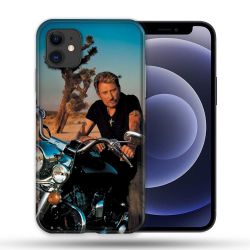 Coque Compatible Magsafe Pour Apple Iphone 12 / 12 Pro Musique Johnny Hallyday Moto