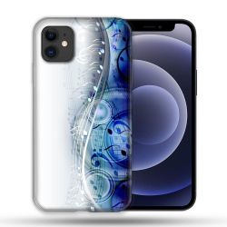 Coque Compatible Magsafe Pour Apple Iphone 12 / 12 Pro Musique Partition Vague