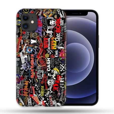 Coque Compatible Magsafe Pour Apple Iphone 12 / 12 Pro Musique Rock Groupe