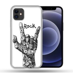 Coque Compatible Magsafe Pour Apple Iphone 12 / 12 Pro Musique Rock Main