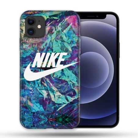 Coque Compatible Magsafe Pour Apple Iphone 12 / 12 Pro Nike Turquoise