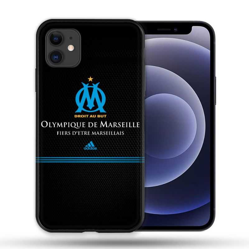 Coque Compatible Magsafe Pour Apple Iphone 12 / 12 Pro Olympique Marseille OM Fier etre Marseillais