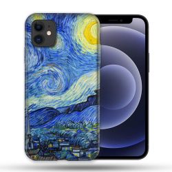 Coque Compatible Magsafe Pour Apple Iphone 12 / 12 Pro Peinture La nuit étoilée