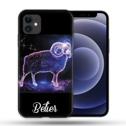 Coque Compatible Magsafe Pour Apple Iphone 12 / 12 Pro Signe Zodiaque 2 Bélier