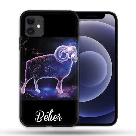 Coque Compatible Magsafe Pour Apple Iphone 12 / 12 Pro Signe Zodiaque 2 Bélier