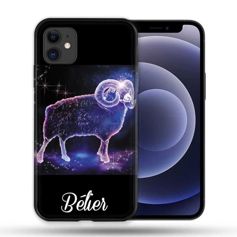 Coque Compatible Magsafe Pour Apple Iphone 12 / 12 Pro Signe Zodiaque 2 Bélier