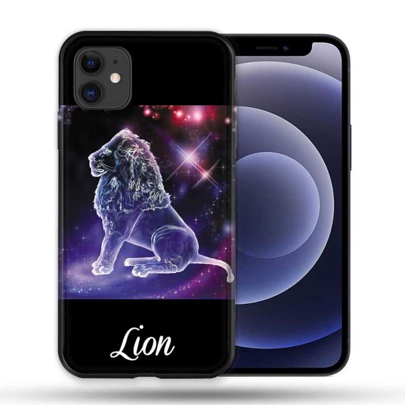 Coque Compatible Magsafe Pour Apple Iphone 12 / 12 Pro Signe Zodiaque 2 Lion