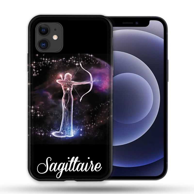 Coque Compatible Magsafe Pour Apple Iphone 12 / 12 Pro Signe Zodiaque 2 Sagittaire