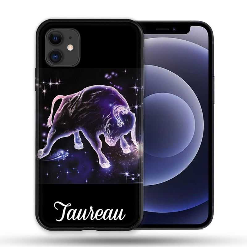 Coque Compatible Magsafe Pour Apple Iphone 12 / 12 Pro Signe Zodiaque 2 Taureau