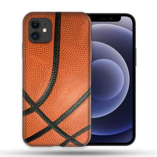 Coque Compatible Magsafe Pour Apple Iphone 12 / 12 Pro Sport Ballon Basket