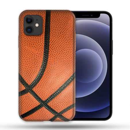 Coque Compatible Magsafe Pour Apple Iphone 12 / 12 Pro Sport Ballon Basket