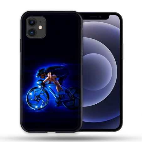 Coque Compatible Magsafe Pour Apple Iphone 12 / 12 Pro Sport Cyclisme Bleu