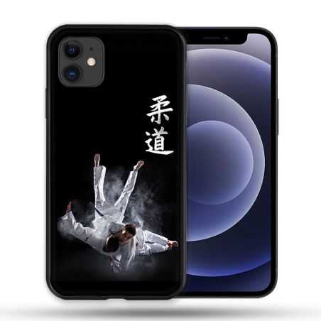 Coque Compatible Magsafe Pour Apple Iphone 12 / 12 Pro Sport Judo Noir