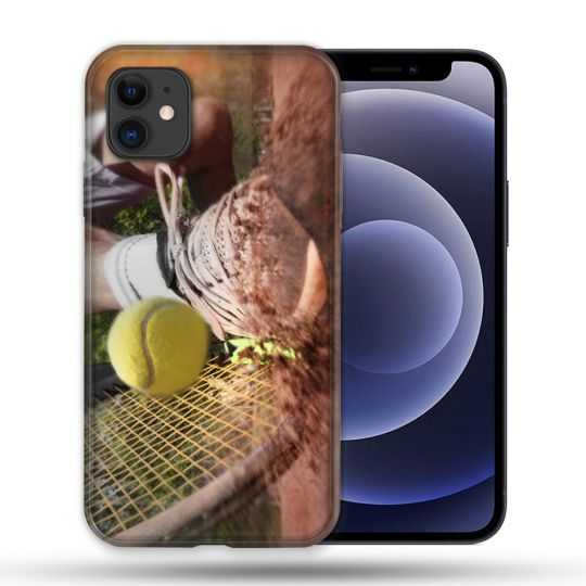 Coque Compatible Magsafe Pour Apple Iphone 12 / 12 Pro Sport Tennis Glissade