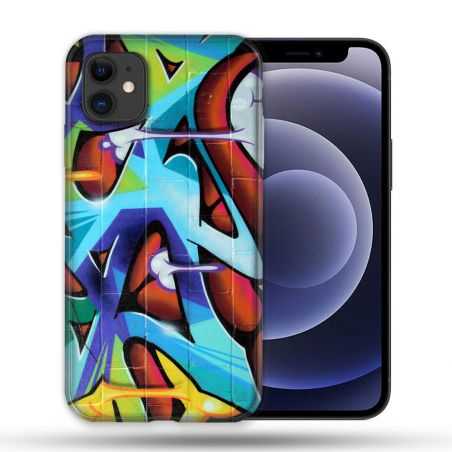 Coque Compatible Magsafe Pour Apple Iphone 12 / 12 Pro Street Art Graf Color